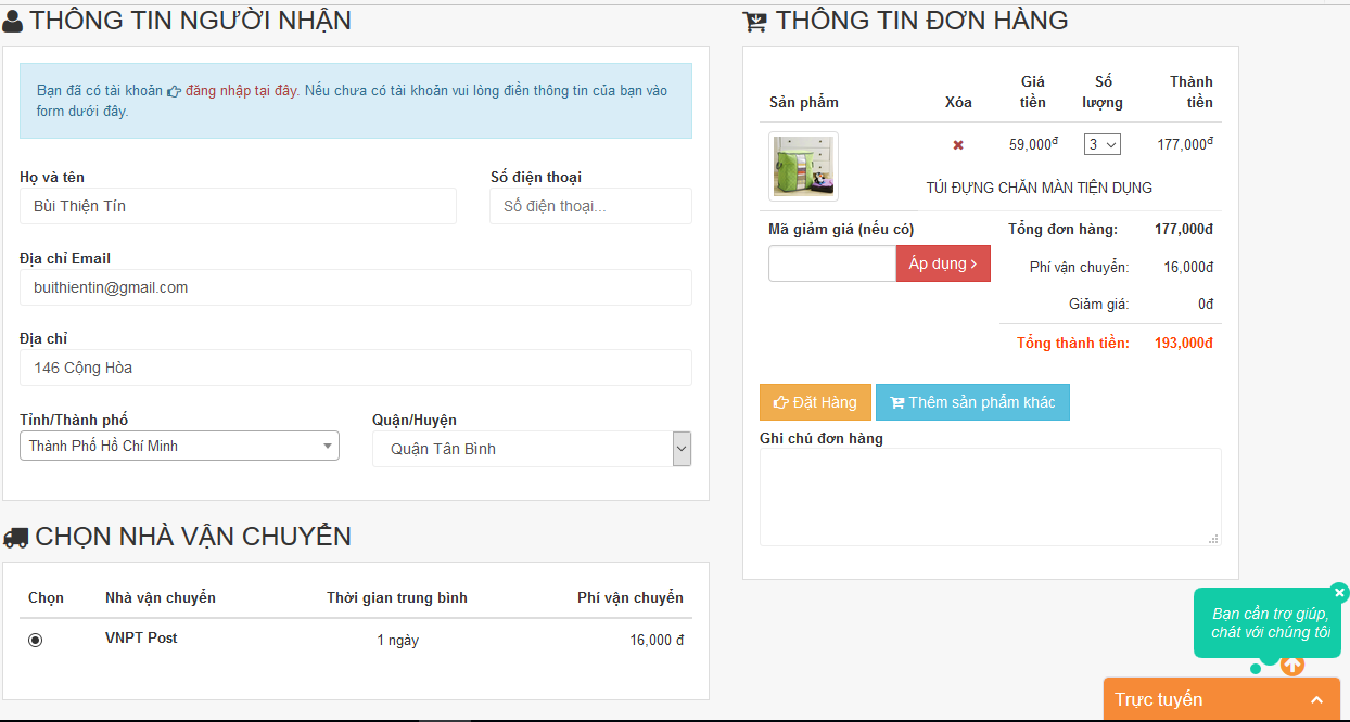 Hướng dẫn mua hàng